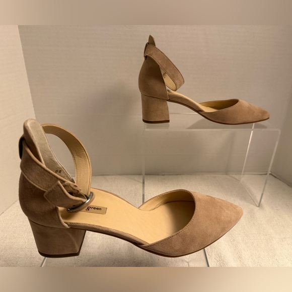 Paul Green Suede Ankle Strap Block Heel Pumps | Size 9 | NWT - Picture 3 of 13